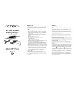 CTEK M300 STARTER User Manual предпросмотр