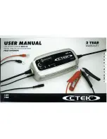 Предварительный просмотр 1 страницы CTEK MXS I0 User Manual