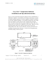 Предварительный просмотр 1 страницы CTI-CRYOGENICS Cryo-Torr Series Installation And Operation Instructions