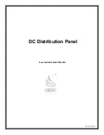 Preview for 1 page of CTI Products DC Distribution Panel User Manual