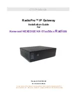 CTI Products RadioPro Installation Manual preview