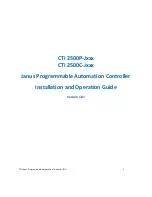 CTI 2500P-J Series Installation And Operation Manual preview