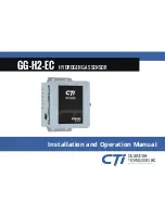 Предварительный просмотр 1 страницы CTI GG-H2-EC Installation And Operation Manual