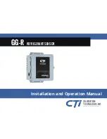 CTI GG-R Installation And Operation Manual preview