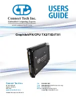 Preview for 1 page of CTI GraphiteVPX/CPU TX1 User Manual