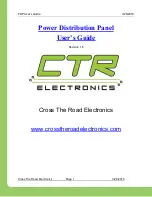 CTR Electronics PDP User Manual preview