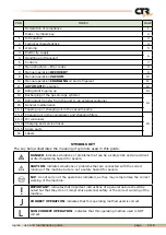 Preview for 3 page of CTR Logika Use And Maintenance Manual