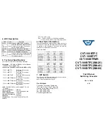 Preview for 2 page of CTS CVT-100BTFC User Manual