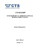 CTS CVT-3012SFP User Manual preview