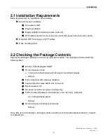 Предварительный просмотр 14 страницы CTS FOS-3110 Series User Manual