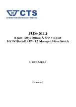 Предварительный просмотр 1 страницы CTS FOS-5112 User Manual