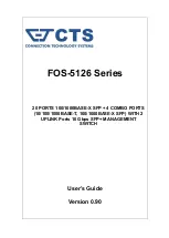 Предварительный просмотр 1 страницы CTS FOS-5126 Series User Manual