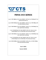 Preview for 1 page of CTS FWRIII-3105 SERIES User Manual