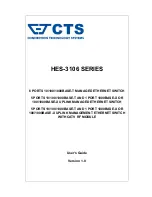 Предварительный просмотр 1 страницы CTS HES-3106 Series User Manual