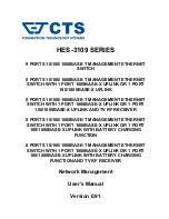 Предварительный просмотр 1 страницы CTS HES-3109 Series User Manual