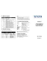 Preview for 2 page of CTS IAC-3012 User Manual