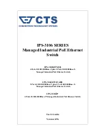 CTS IPS-3106SFP-DR User Manual предпросмотр