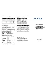 Preview for 2 page of CTS MCT-100 Series User Manual