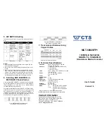 Предварительный просмотр 2 страницы CTS MCT-5002SFP+ User Manual