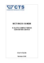 Preview for 1 page of CTS MCT-RACK-18-MGM User Manual