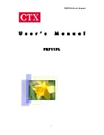 Предварительный просмотр 1 страницы CTX Monitor PR711FL User Manual