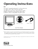 Предварительный просмотр 12 страницы CTX PL7 Operating Instructions Manual