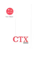 CTX PR700 User Manual preview