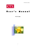 CTX PV722E User Manual preview