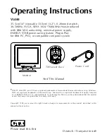 Preview for 16 page of CTX VL400 Operating Instructions Manual