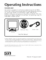 Предварительный просмотр 16 страницы CTX VL500 Operating Instructions Manual