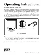 Предварительный просмотр 16 страницы CTX VL700 Operating Instructions Manual