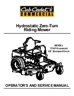 Preview for 1 page of Cub Cadet Commercial 17HP Kawasaki Operator'S And Service Manual