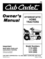 Cub Cadet 1110 (293) Owner'S Manual preview