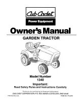 Cub Cadet 1340 Owner'S Manual preview