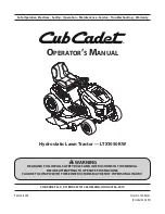 Preview for 1 page of Cub Cadet 13AF91AP010 Operator'S Manual