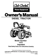 Cub Cadet 1572 Owner'S Manual preview