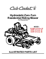 Cub Cadet 18.5HP Z-Force 42 Illustrated Parts List preview