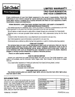 Preview for 8 page of Cub Cadet 185-387-100 Owner'S Manual