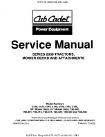 Preview for 1 page of Cub Cadet 190-300 Service Manual