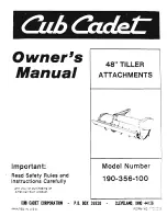 Cub Cadet 190-356-100 Owner'S Manual preview