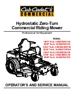 Cub Cadet 19HP Tank Operator'S And Service Manual preview