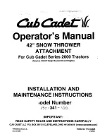 Preview for 1 page of Cub Cadet 2000 series Operator'S Manual