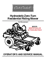 Cub Cadet 20HP Enforcer 44, 22HP Enforcer 48, 23HP Enforcer 54 Operator'S And Service Manual preview