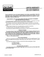 Preview for 15 page of Cub Cadet 215-440-100 Owner'S Manual