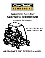 Предварительный просмотр 1 страницы Cub Cadet 28HP Tank 53AB5JEX750 Operator'S And Service Manual