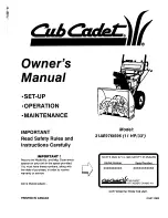 Cub Cadet 31AE976I596 Owner'S Manual предпросмотр