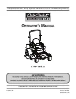 Cub Cadet 37 HP Tank 72 Operator'S Manual preview