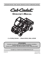 Preview for 1 page of Cub Cadet 37AK465D710 Operator'S Manual