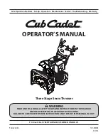 Cub Cadet 3X Operator'S Manual preview