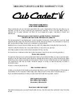 Preview for 20 page of Cub Cadet 421R Operator'S Manual